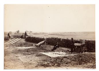 (CIVIL WAR--PHOTOGRAPHY.) Group of 3 unmounted field photographs from Alexander Gardner's studio.